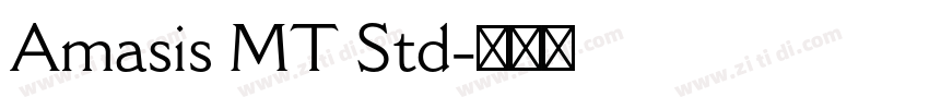 Amasis MT Std字体转换
